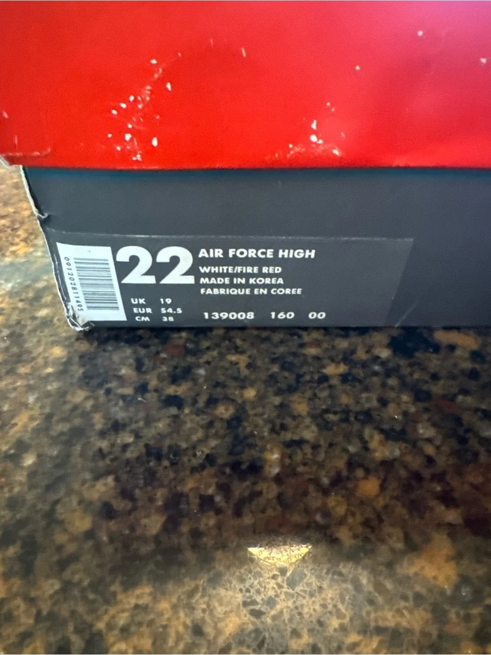Vintage Nike Air Force High, Size 22